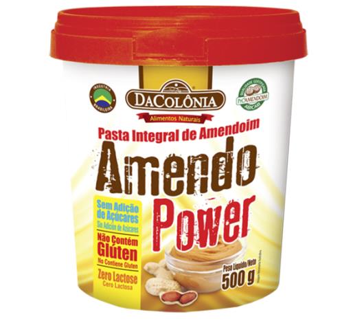 Pasta Amendoim Dacolônia Integral Amendos Power 500gr - Imagem em destaque