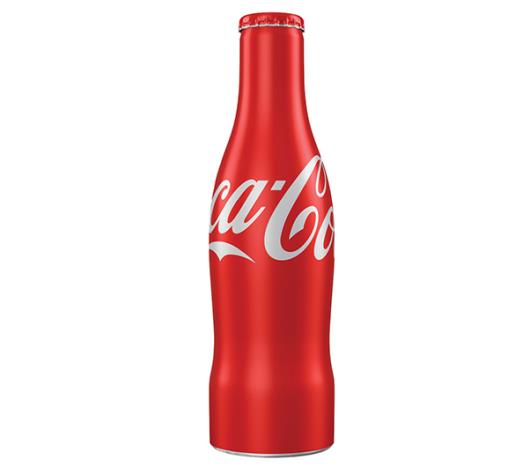 Refrigerante Coca Cola garrafa aluminio zero 250ml - Imagem em destaque