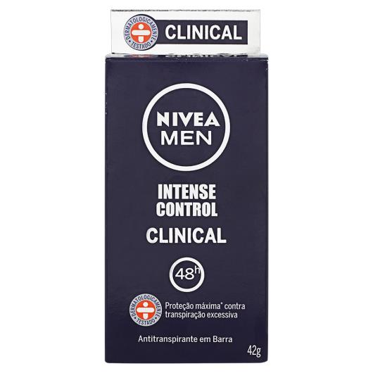 Antitranspirante em Barra Nivea Men Clinical Intense Control 42g - Imagem em destaque