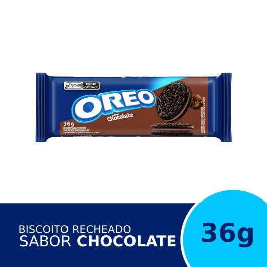 Biscoito Recheado Oreo Chocolate 36g - Imagem em destaque