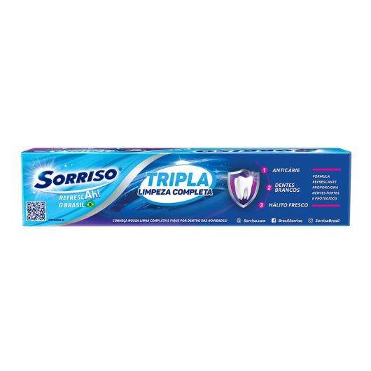 Creme Dental Tripla Limpeza Completa Sorriso 70g - Imagem em destaque