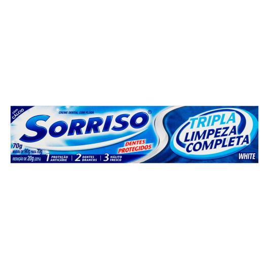 Creme Dental Sorriso Tripla Limpeza Completa 70g - Imagem em destaque