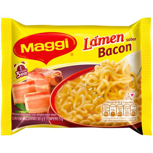 Macarrão instantâneo Maggi lámen sabor bacon 85g - Imagem em destaque
