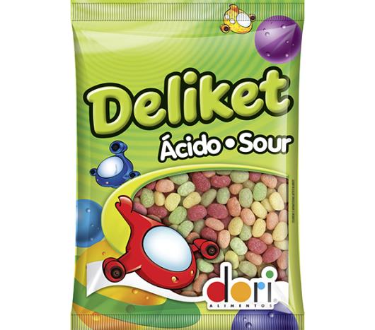 Bala Deliket Frutas Acidas 180g - Imagem em destaque