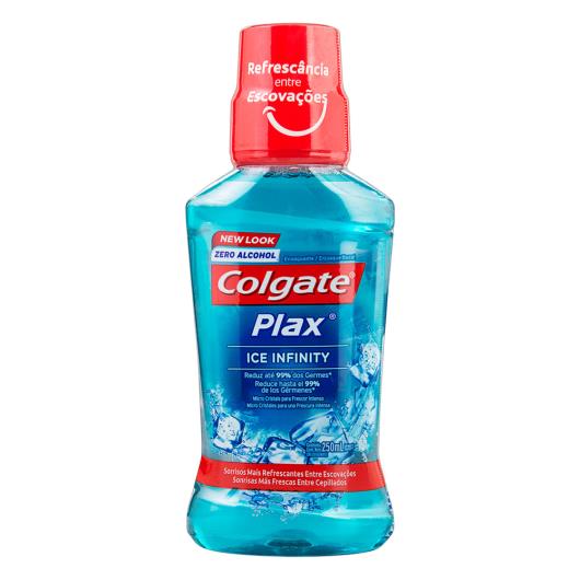 Enxaguante Bucal Zero Álcool Ice Infinity Colgate Plax Frasco 250ml - Imagem em destaque