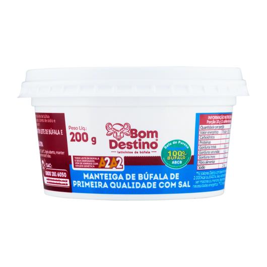 Manteiga de Búfala com Sal Bom Destino Pote 200g - Imagem em destaque