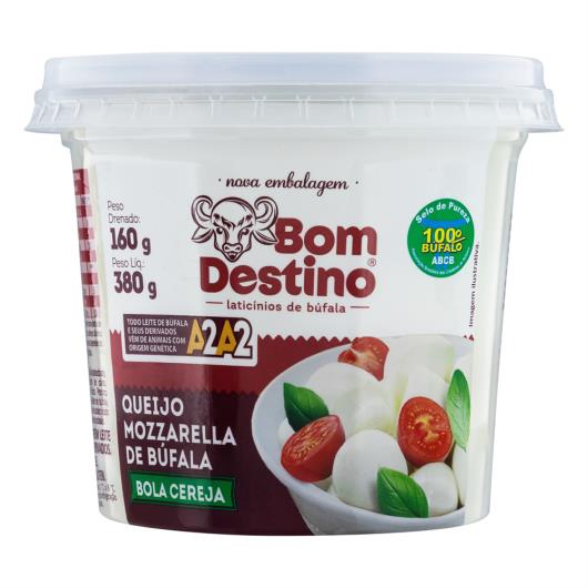 Queijo Mozzarella de Búfala Bola Cereja Bom Destino 160g - Imagem em destaque