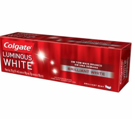 Creme Dental Colgate Luminous White Brilliant 70g - Imagem em destaque