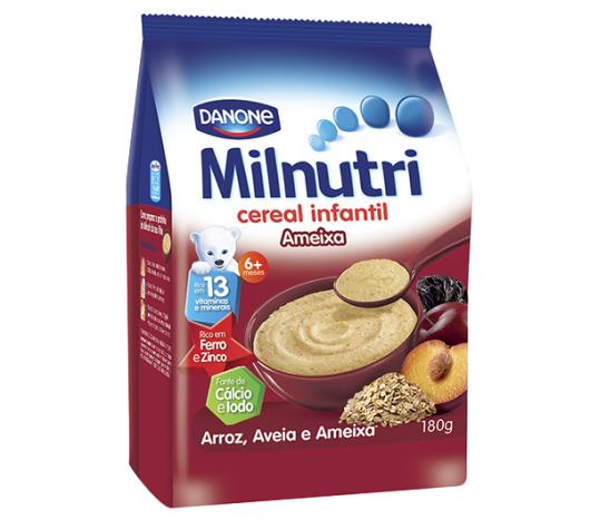 Cereal Milnutri Infantil Arroz Aveia e Ameixa 180g - Imagem em destaque