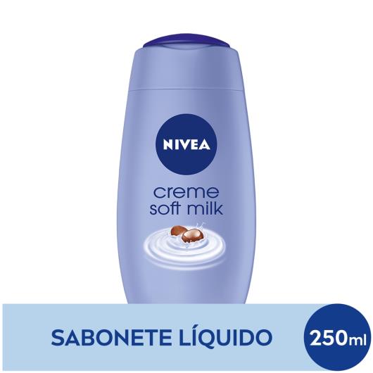 NIVEA Sabonete Líquido Nivea Creme Soft Milk Frasco 250ml - Imagem em destaque