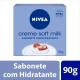 Sabonete em Barra Nivea Creme Soft Milk 90g - Imagem 15294711.jpg em miniatúra
