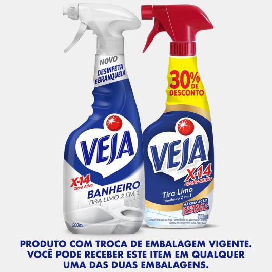 Tira Limo Veja Banheiro X14 Gatilho 500ml  30% de Desconto - Imagem em destaque