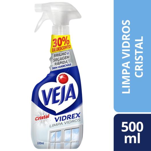 Limpa Vidros Veja Vidrex Cristal Oferta Gatilho 500ml - Imagem em destaque