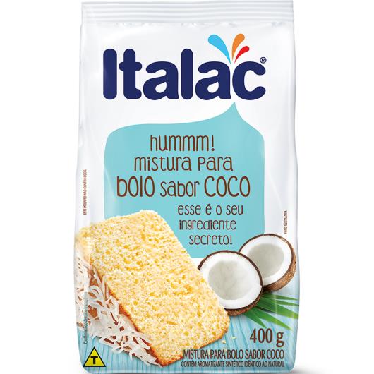 MISTURA PARA BOLO SABOR COCO ITALAC 400g - Imagem em destaque