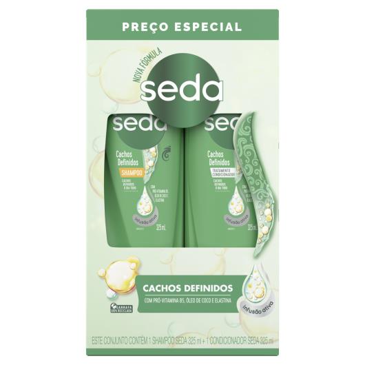 Kit Shampoo + Condicionador Seda Cachos Definidos 325ml Cada - Imagem em destaque