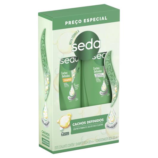 Kit Shampoo + Condicionador Seda Cachos Definidos 325ml Cada - Imagem em destaque