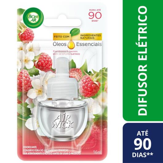 Odorizador de Ambiente Framboesa & Jasmim Bom Ar Blister 16ml Refil - Imagem em destaque