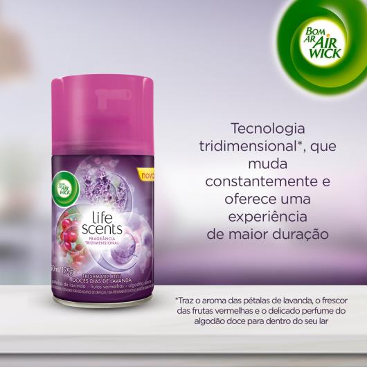 Bom Ar Air Wick Aromatizador Spray Automático Freshmatic Refil Doces Dias de Lavanda 250ml - Imagem em destaque