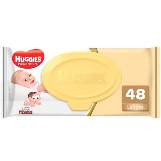 Lenços Umedecidos Huggies Puro e Natural - 48 unidades - Imagem em destaque