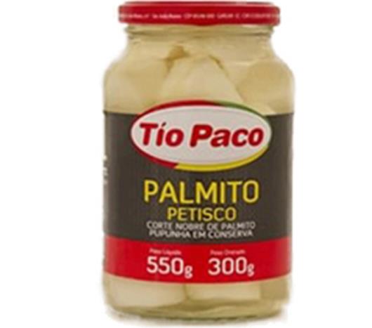 Palmito Tio Paco em Conserva Petisco Vidro 300g - Imagem em destaque