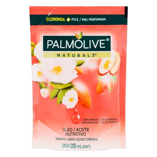 Sabonete Líquido Óleo Nutritivo Palmolive Naturals Sachê 200ml Refil - Imagem em destaque