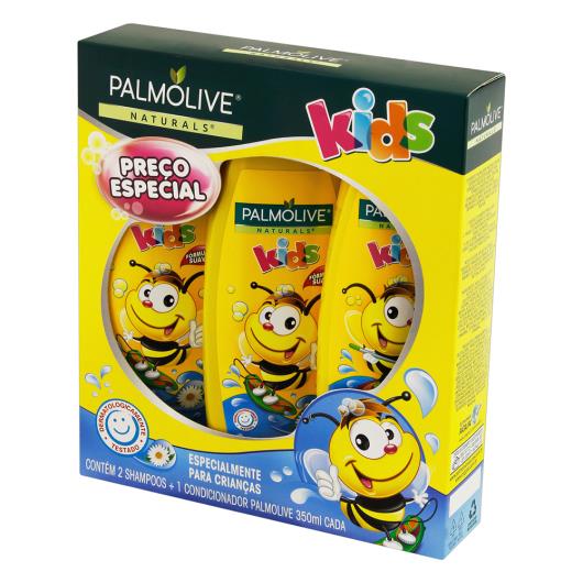 Kit 2 Shampoos + 1 Condicionador Camomila Palmolive Naturals Kids 350ml Cada - Imagem em destaque