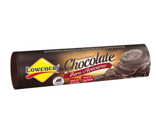 Biscoito Recheado Lowçucar Chocolate 120g - Imagem em destaque