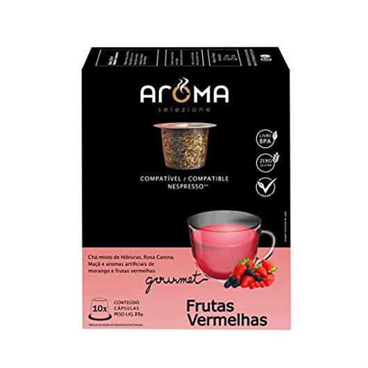 Chá Aroma Gourmet Frutas Vermelhas Cápsula 25g - Imagem em destaque