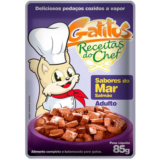 Alimento para Gatos Gatitus Adulto Sabores do Mar 85g - Imagem em destaque