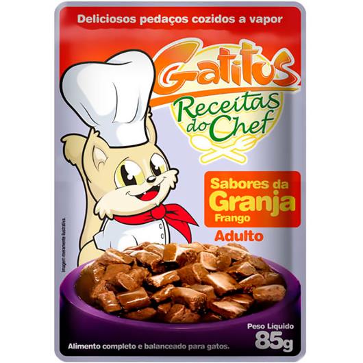 Alimento para Gatos Gatitus  Granja Frango 85g - Imagem em destaque