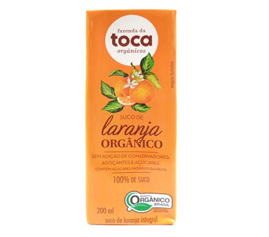 Suco Fazenda da Toca Laranja Organico 200ml - Imagem em destaque
