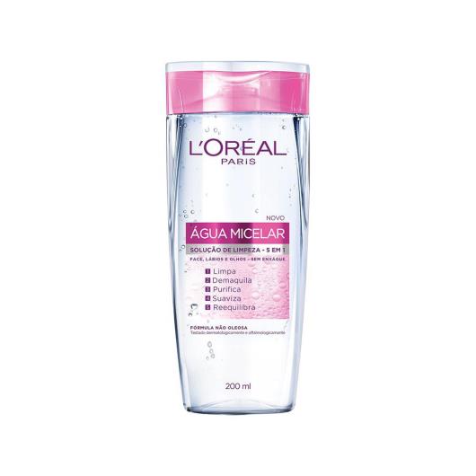 Água Micelar L'Oréal Paris Solução de Limpeza 5 em 1 200ml - Imagem em destaque