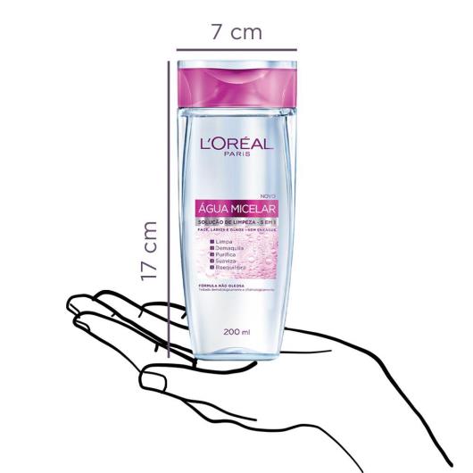 Água Micelar L'Oréal Paris Solução de Limpeza 5 em 1 200ml - Imagem em destaque