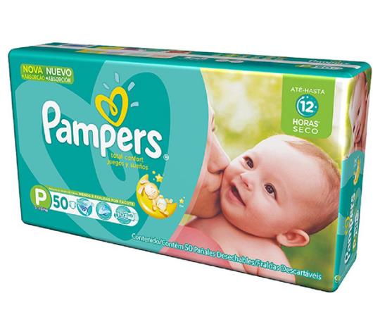 Fralda Descartável Pampers Total Confort P 50 Unidades - Imagem em destaque