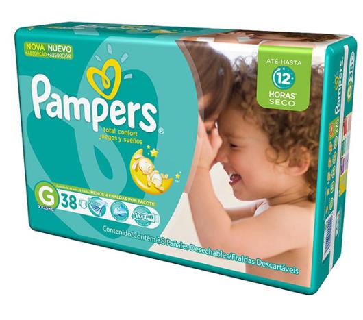 Fralda Descartável Pampers Total Confort G 38 Unidades - Imagem em destaque