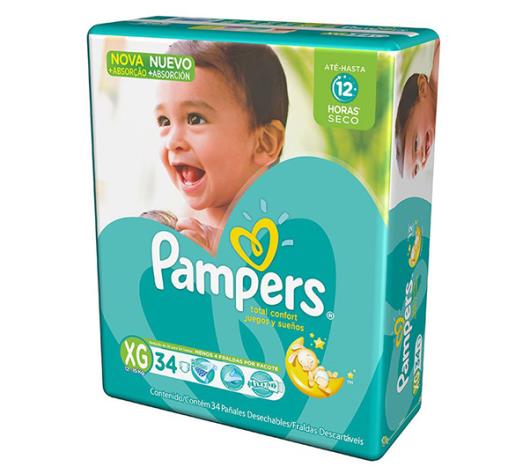 Fralda Descartável Pampers Total Confort XG 34un - Imagem em destaque