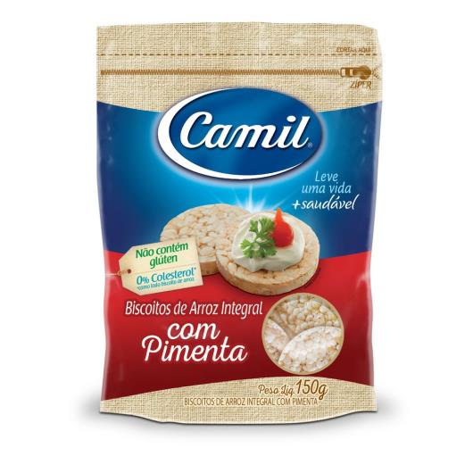 Biscoito de Arroz Integral com Pimenta Camil 150g - Imagem em destaque