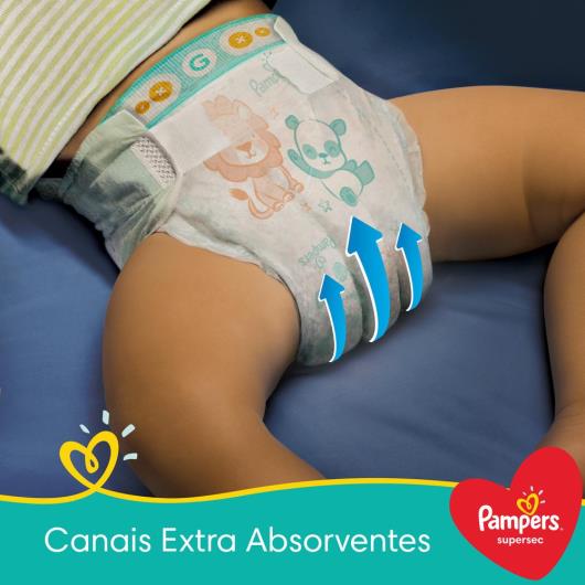 Fralda Descartável Pampers Supersec P 34unids. - Imagem em destaque