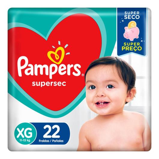 Fralda Descartável Pampers Supersec XG 22unids. - Imagem em destaque