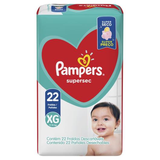 Fralda Descartável Pampers Supersec XG 22unids. - Imagem em destaque