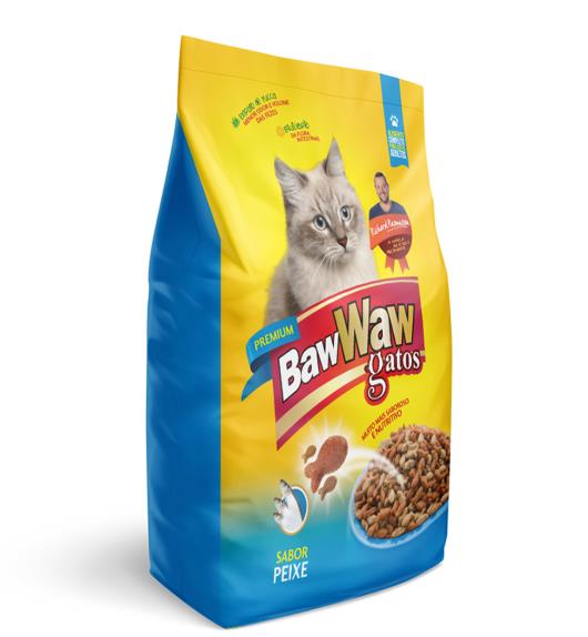 Alimento para gatos Baw Waw Premium Adultos Peixe 1kg - Imagem em destaque