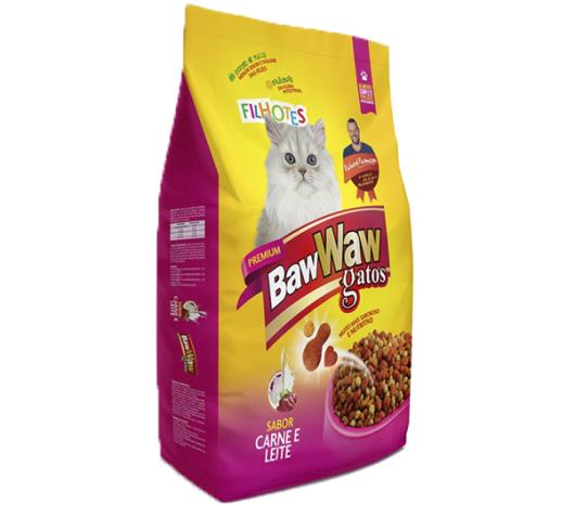 Alimento para Gatos Baw Waw Premium Filhotes Carne e Leite 500g - Imagem em destaque