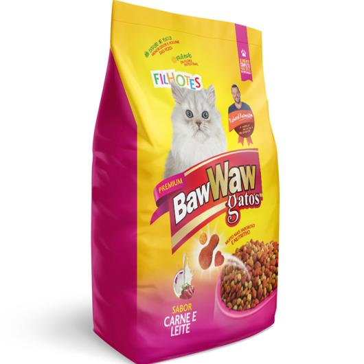 ALIMENTO PARA GATOS BAW WAW FILHOTES CARNE E LEITE 1kg - Imagem em destaque