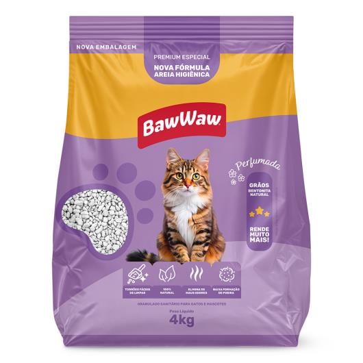 Areia Sanitária Perfumada Baw Waw 4kg - Imagem em destaque