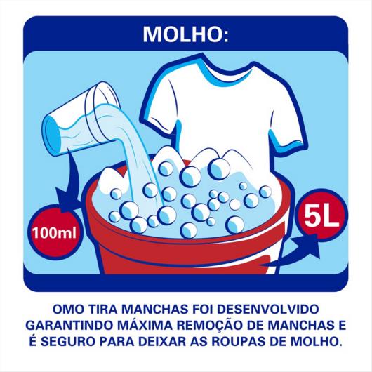 Tira Manchas Omo Extra Poder Roupas Coloridas Líquido Refil 450 ML - Imagem em destaque