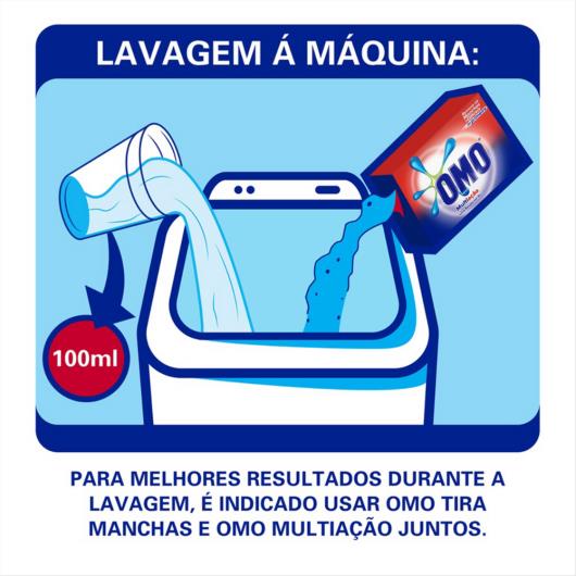 Tira Manchas Omo Extra Poder Roupas Coloridas Líquido Refil 450 ML - Imagem em destaque