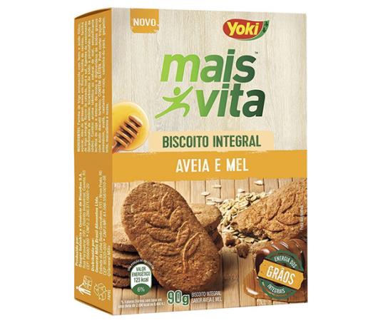 Biscoito Mais Vita Integral Aveia e Mel 90g - Imagem em destaque