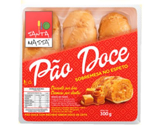Pão Santa Massa  Doce com Recheio Doce de Leite Espeto 300g - Imagem em destaque