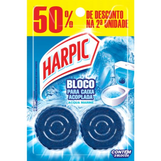 Harpic Limpador e Aromatizador Sanitário para Caixa Acoplada Marine 50g 50% off na 2ª unid. - Imagem em destaque