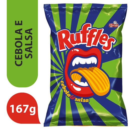 Batata Frita Ondulada Cebola E Salsa Elma Chips Ruffles Pacote 167G Embalagem Econômica - Imagem em destaque